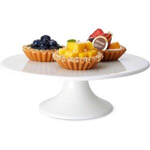 10Inch Porcelain Cake Stand,Round DessertStand,Cupcake Stand for BirthdayParties
